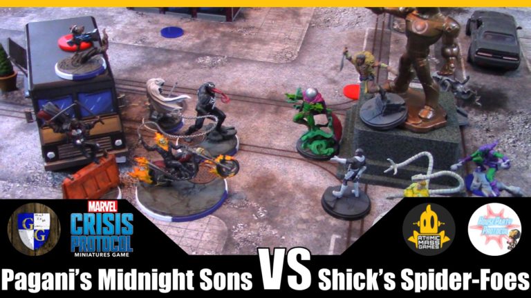 Marvel Crisis Protocol Battle Report: Pagani’s Midnight Sons vs Shick’s Spider-Foes